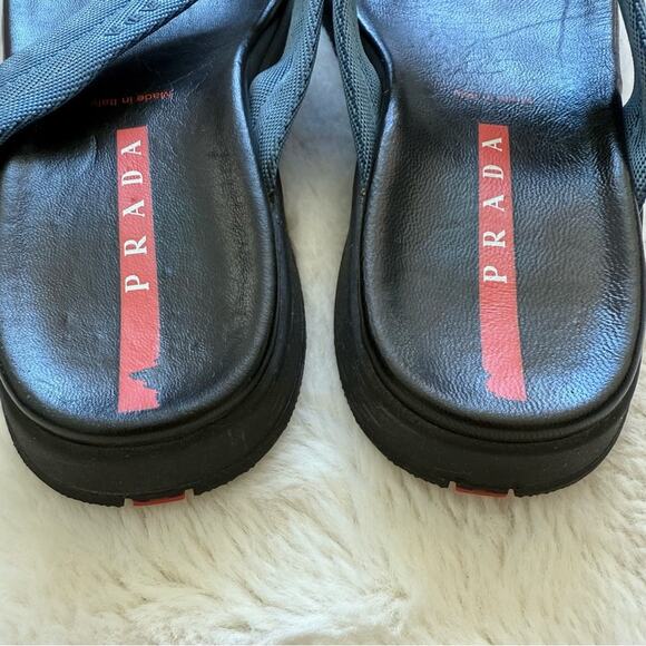 Prada women leather  slides size 39 EU or 9 US Authentic - Picture 10 of 10